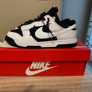 Nike Black and White Jumbo Dunk- Men SIZE 9
